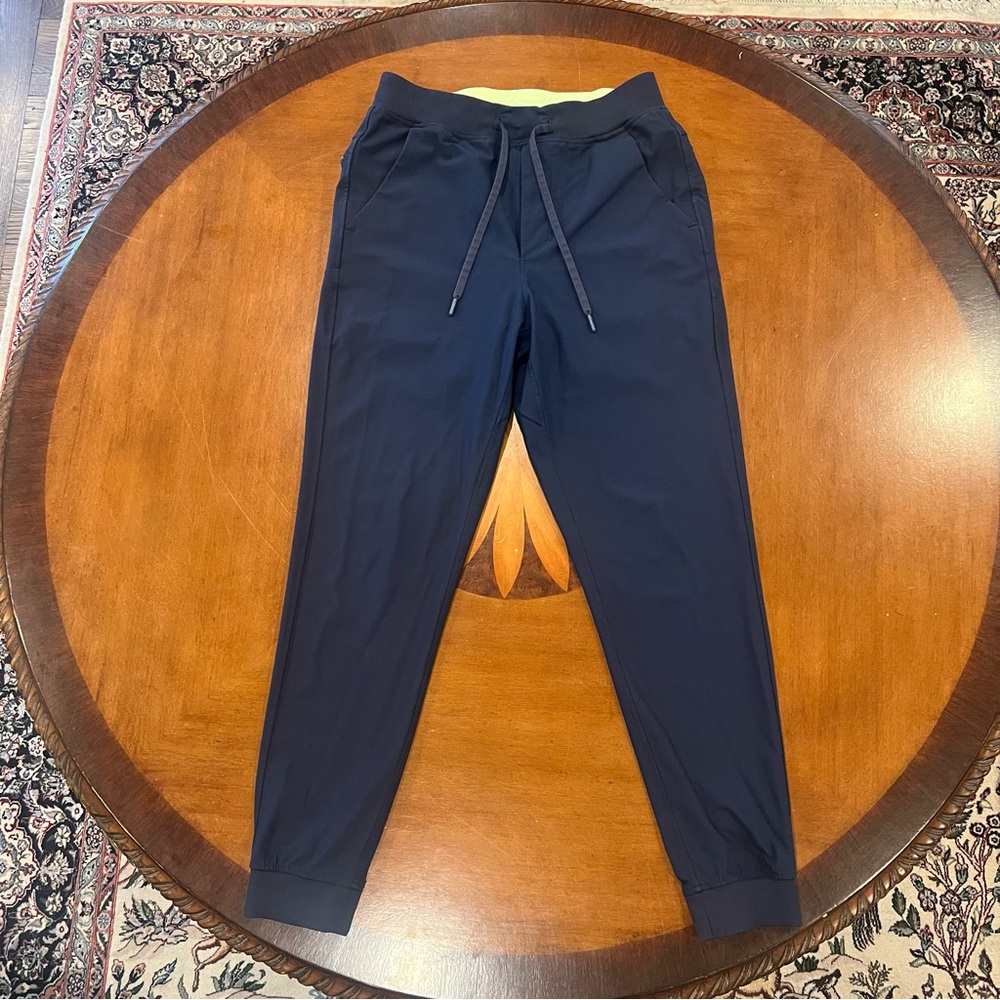Birddogs Men’s Gabe Ruths Slim Fit Joggers Navy Large Lined Drawstring Pant - Picture 3 of 14